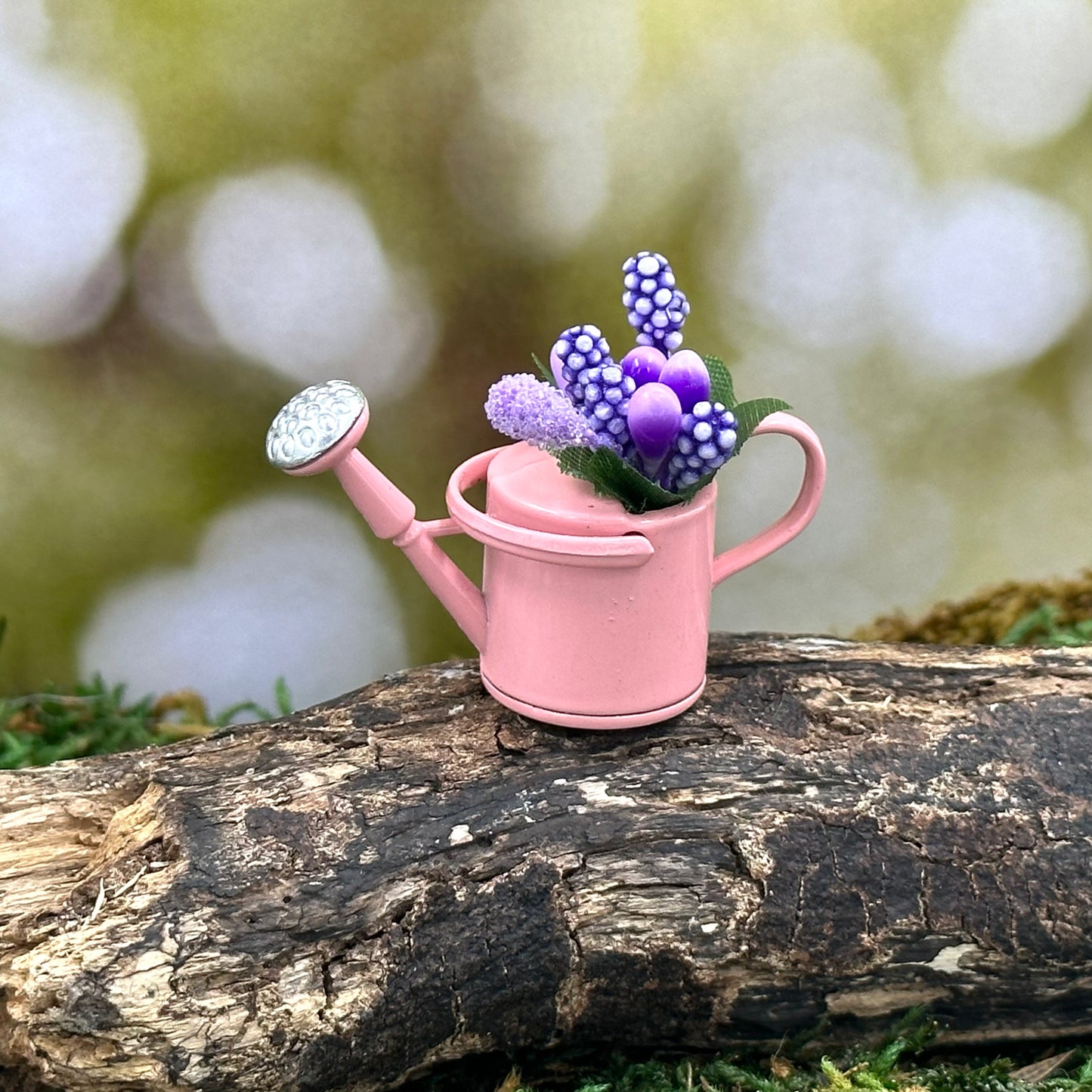 Little Metal Watering Can (With Flowers)