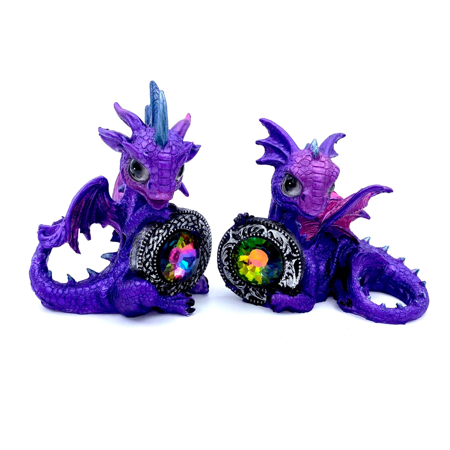 Dragon Guarding Treasure, Australian Fairy Gardens, Fairies and Dargon