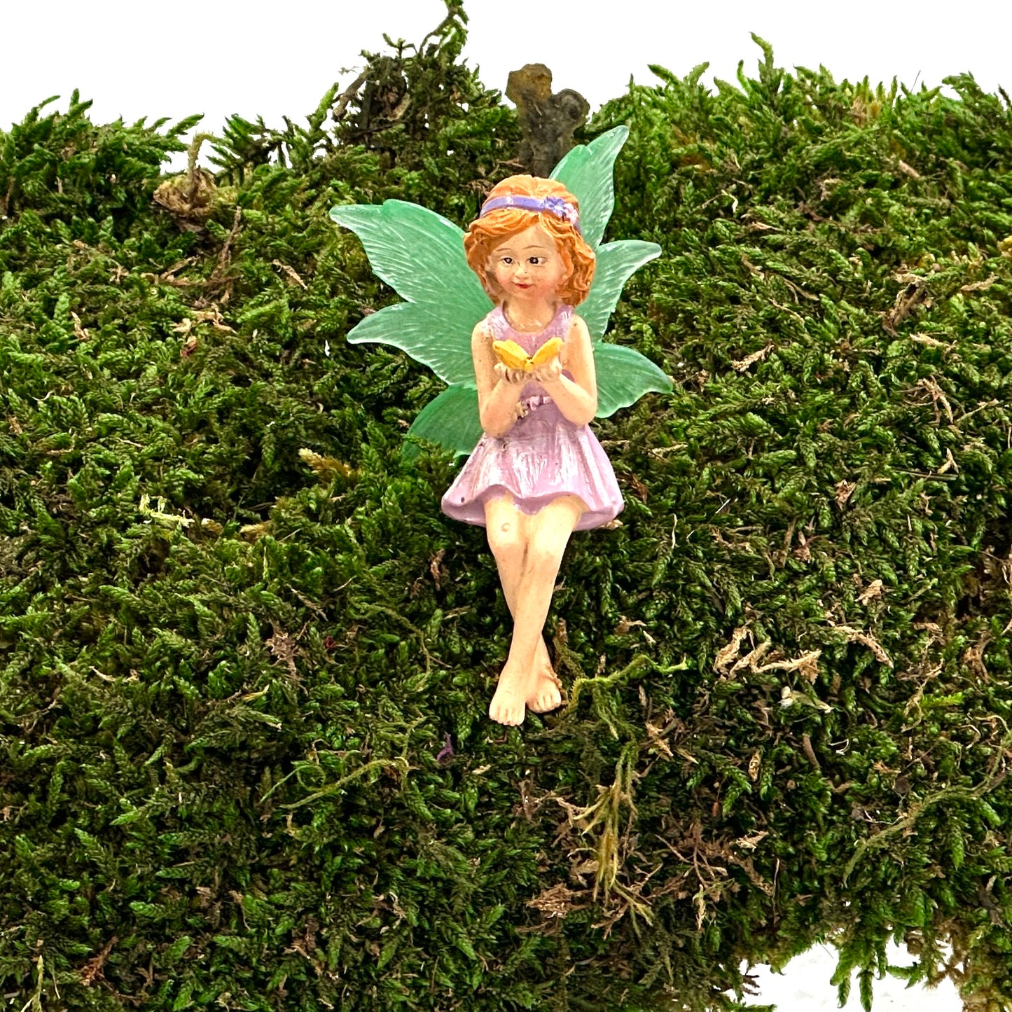 Enchanting Sitting Fairy with Butterfly