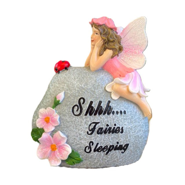 Fairy On A Rock Sign, Australian Fairy Gardens, Fairies
