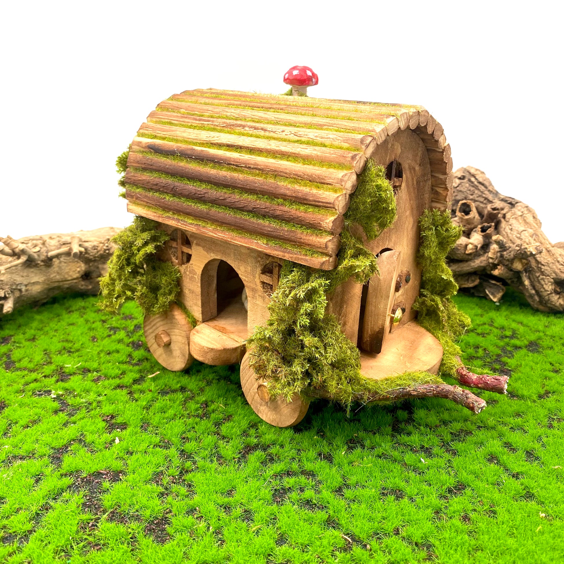 Fairy Garden Gypsy Caravan Hand Made from wood in Australia