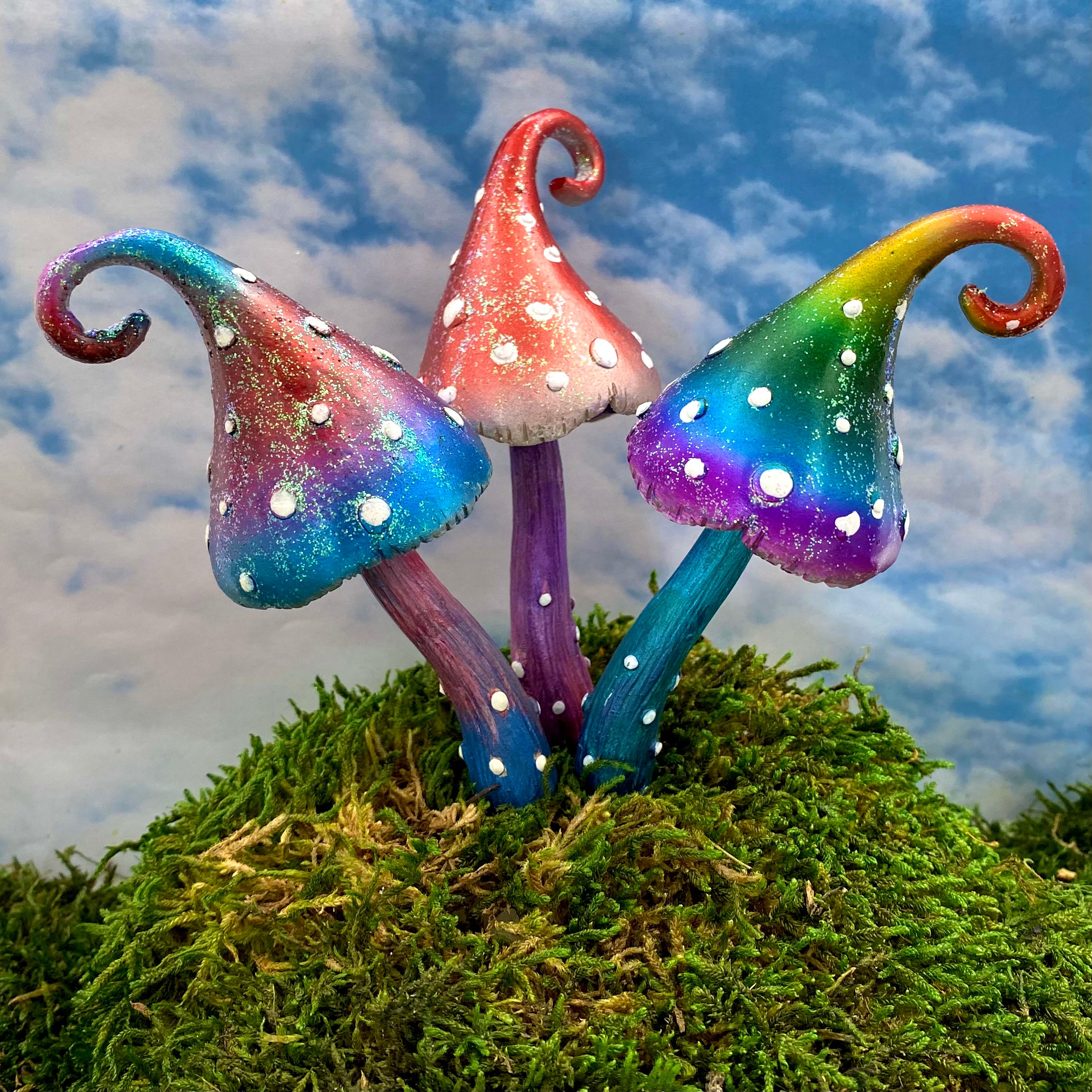 Fairy Garden Kit Fake Mushrooms, Mushroom Sculpture for Terrarium