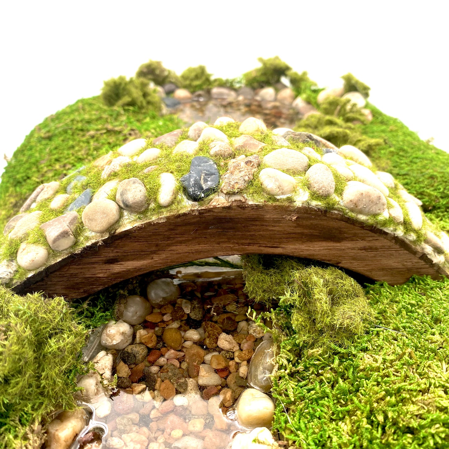 Natural Stone Wooden Bridge, Australian Fairy Gardens, Fairy