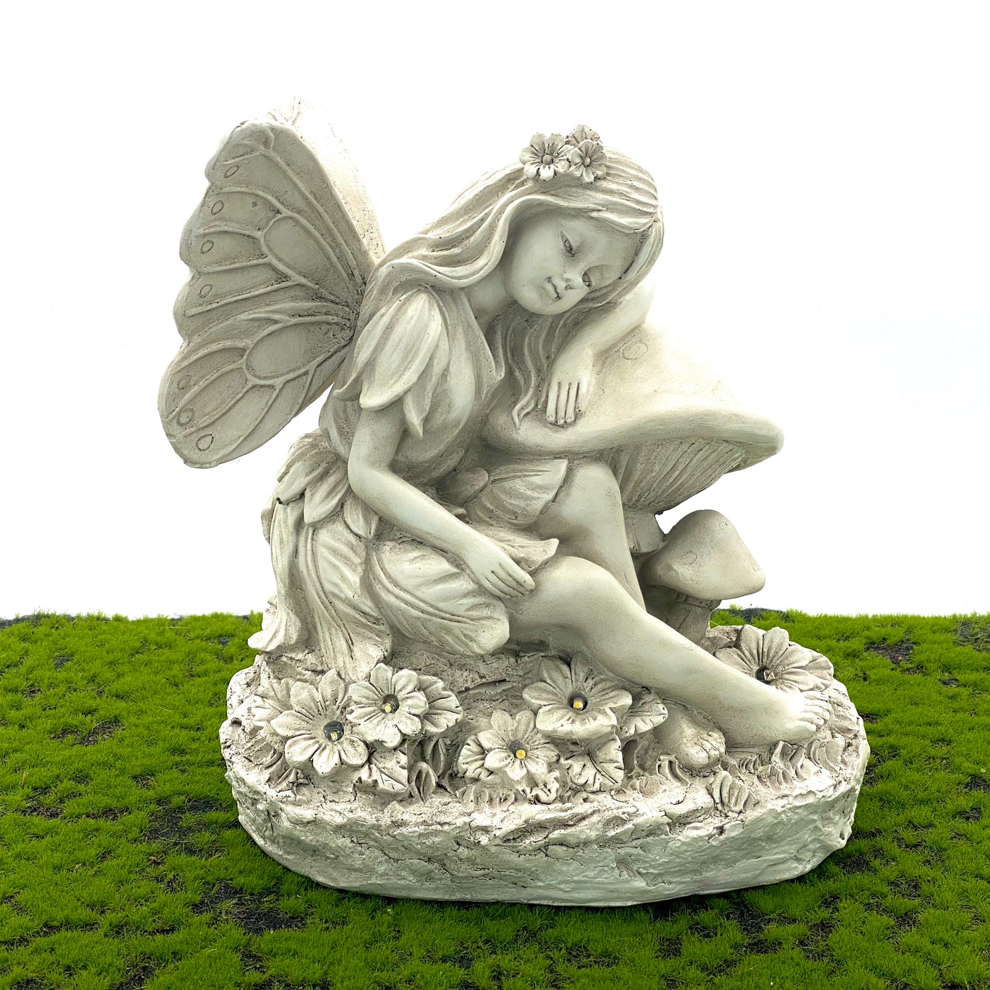 Solar Garden Fairy With Mushroom, Australian Fairy Gardens, Fairies