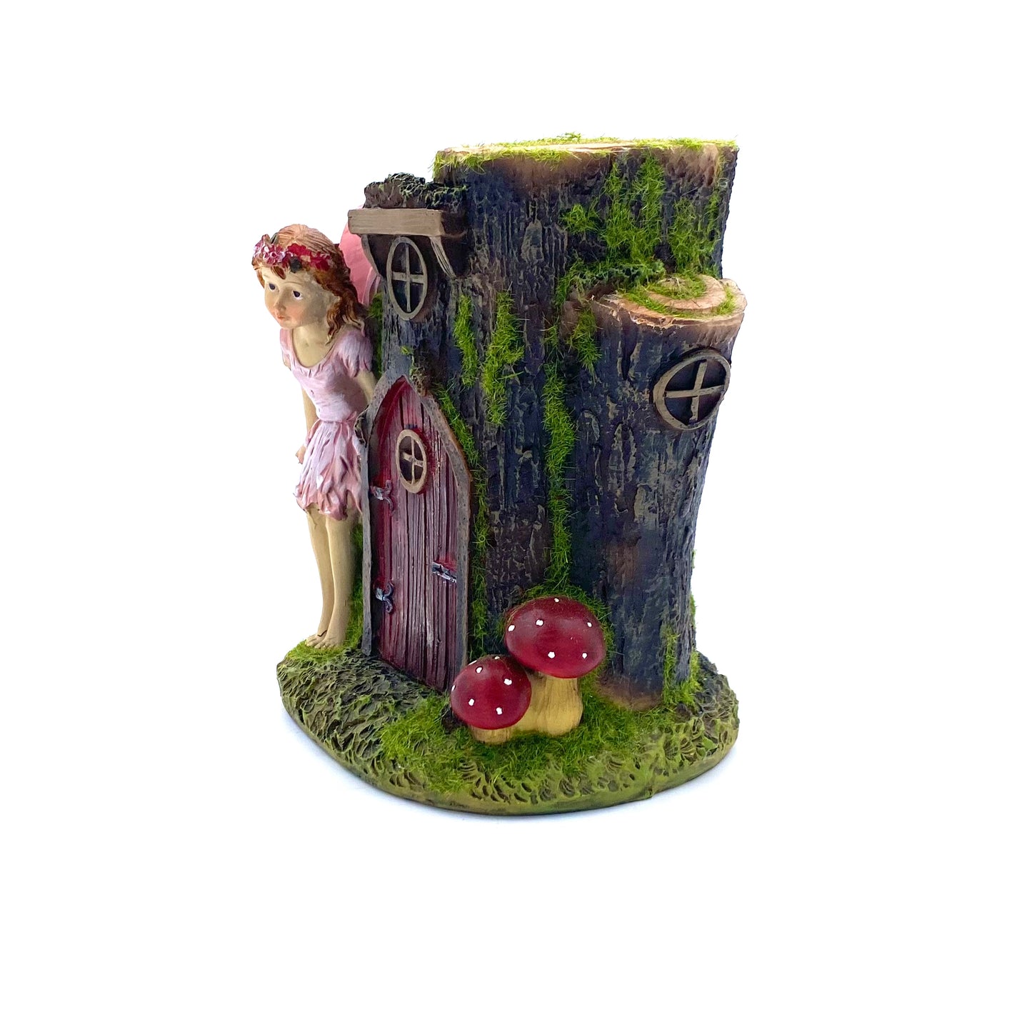 Tree Stump Cottage & Fairy (One Off Piece)