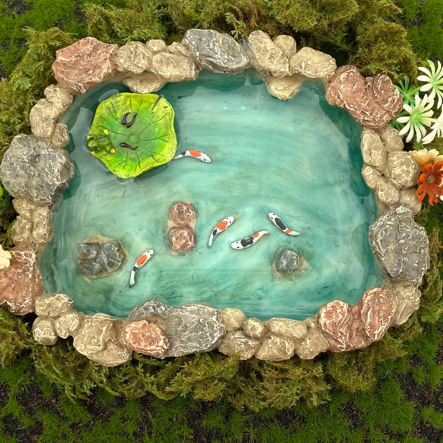 Fairy Garden Pond With Lilly Pad Fairy Garden Accessory