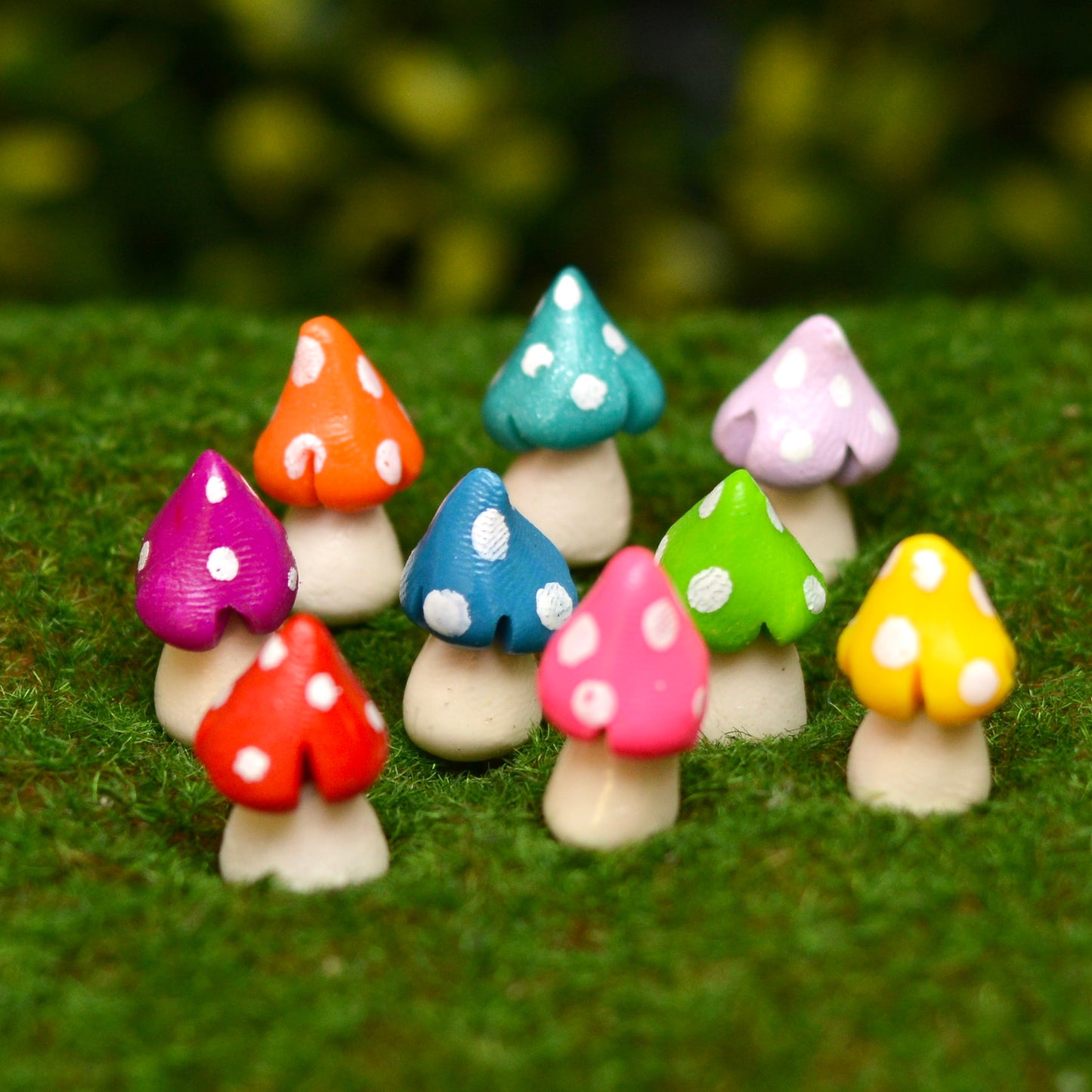 Fairy Garden Mushrooms (Small Squats)