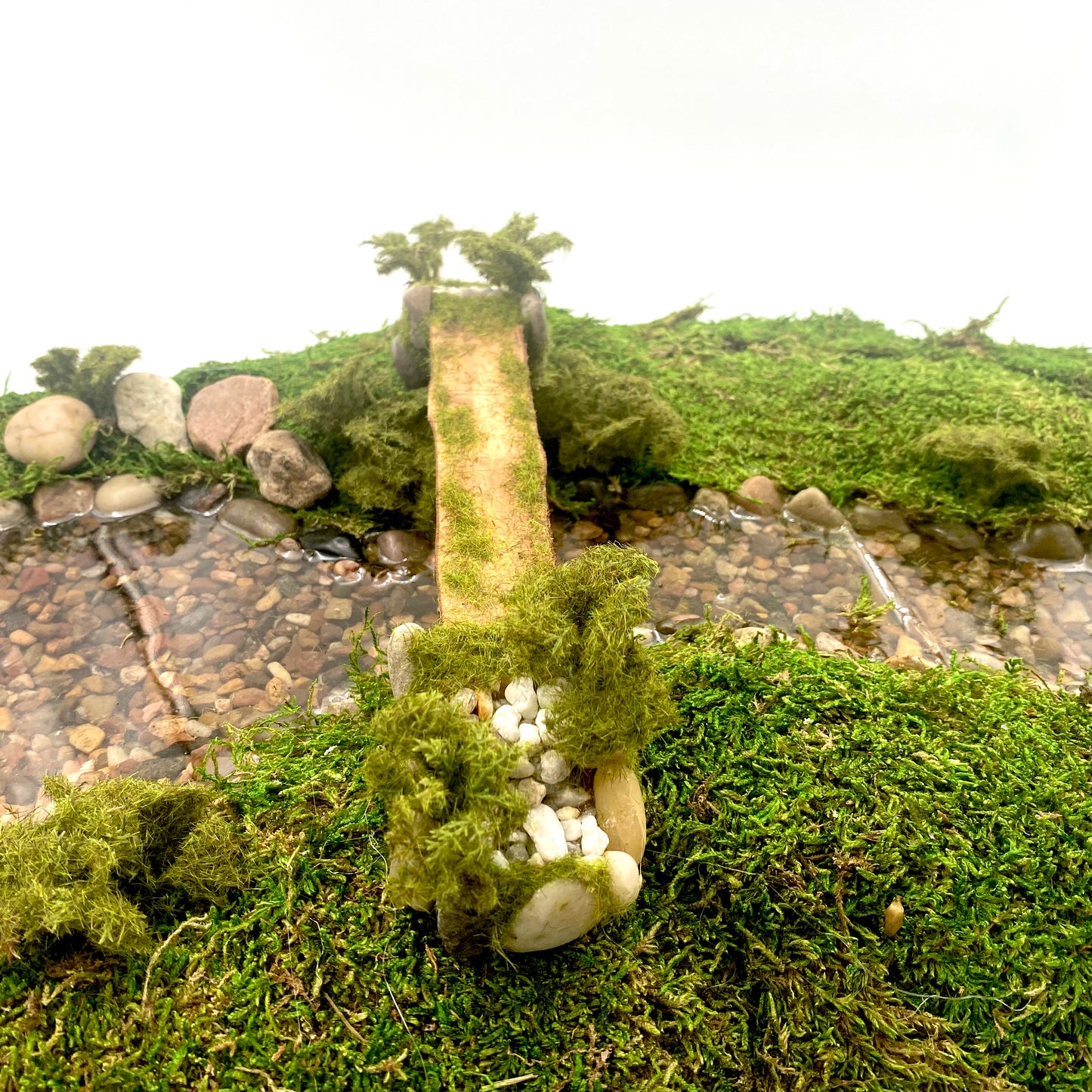 Fairy Garden Log Bridge