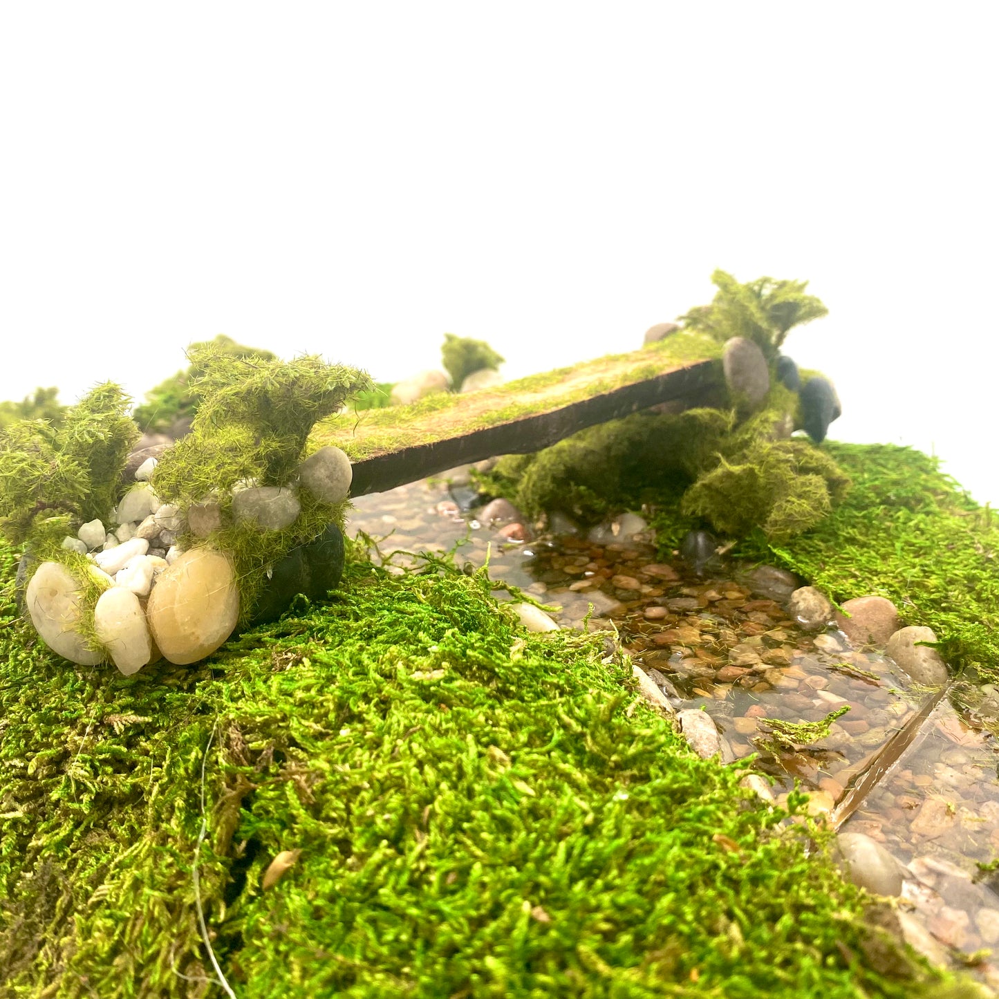 Fairy Garden Log Bridge