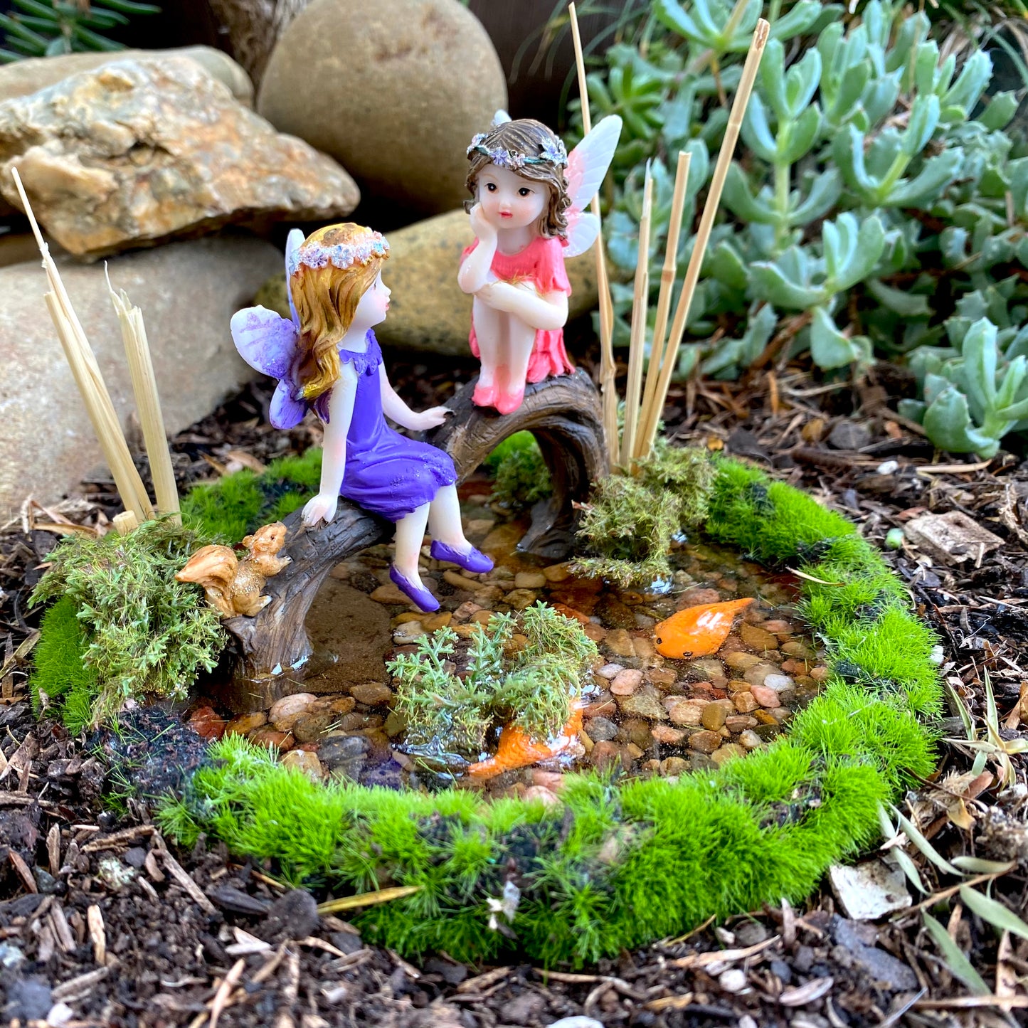 A Day By The Pond, Australian Fairy Gardens, Fairies