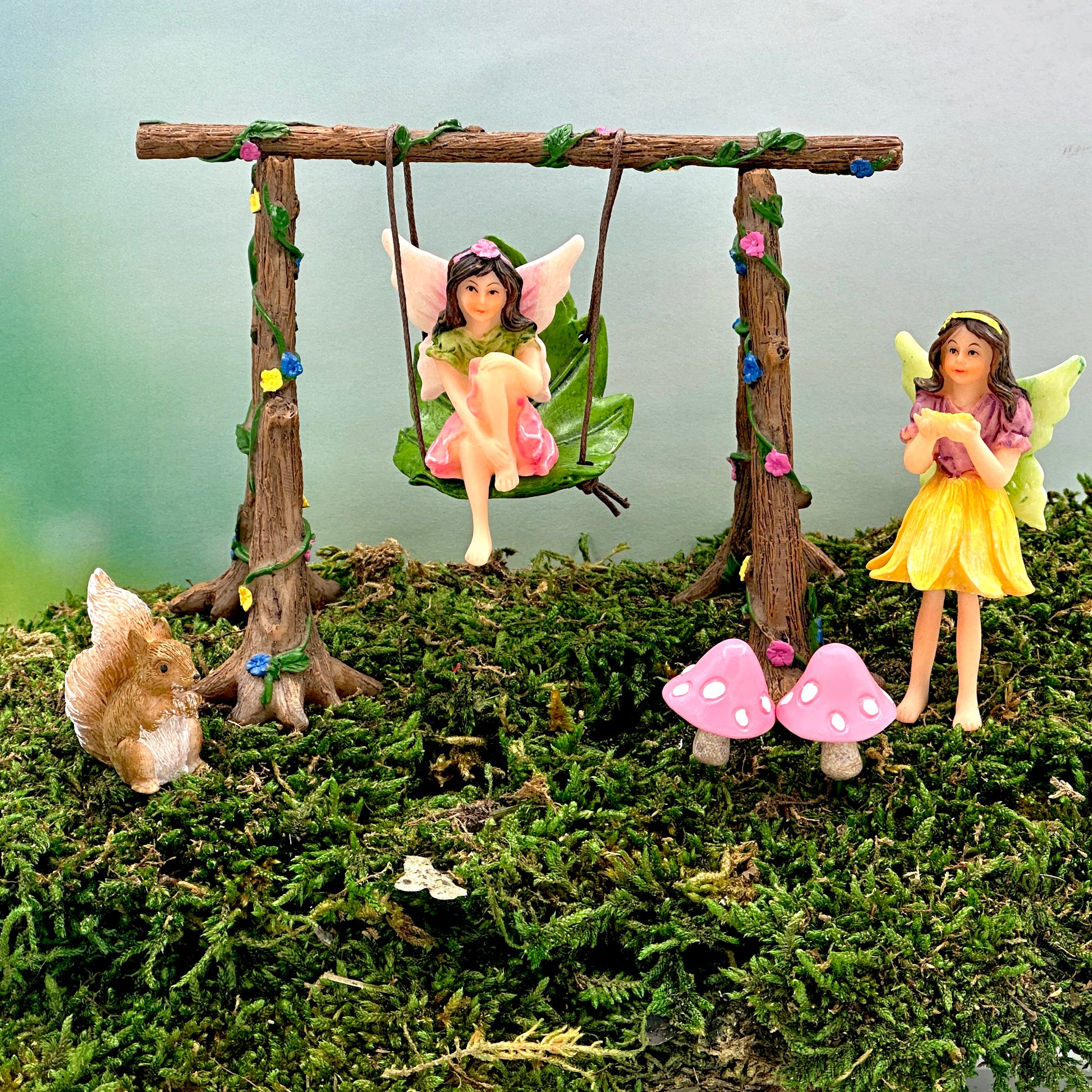 Fairies And Swing Set, Australian Fairy Garden Product