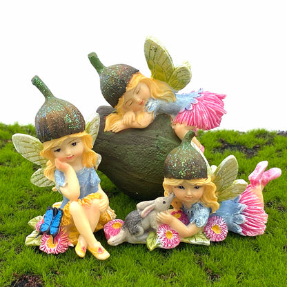 Fairy Garden Gum Nut Fairies, Australian Fairy Gardens, Fairies