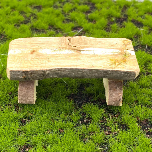 Fairy Garden Miniature Wooden Bench