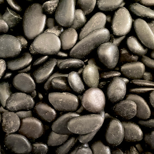 Fairy Garden Pebbles - Large Black