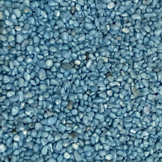 Light blue fairy garden pebbles or fairy garden stones