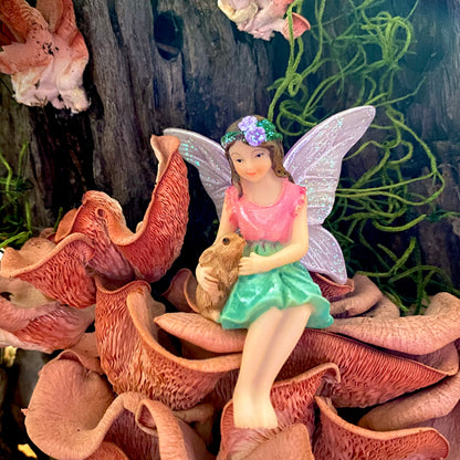 Fairy Layla Sitting , Australian Fairy Gardens, Fairies