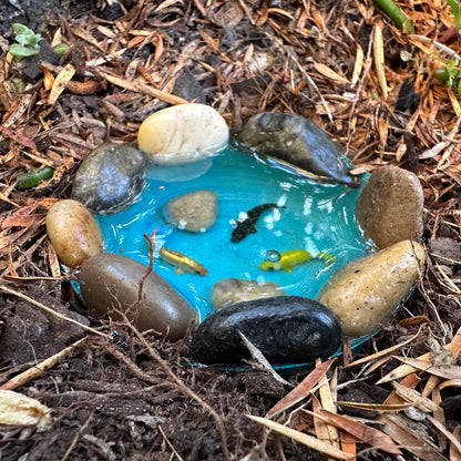 Little Blue Pond, Hand Made Australian Fairy Garden Products
