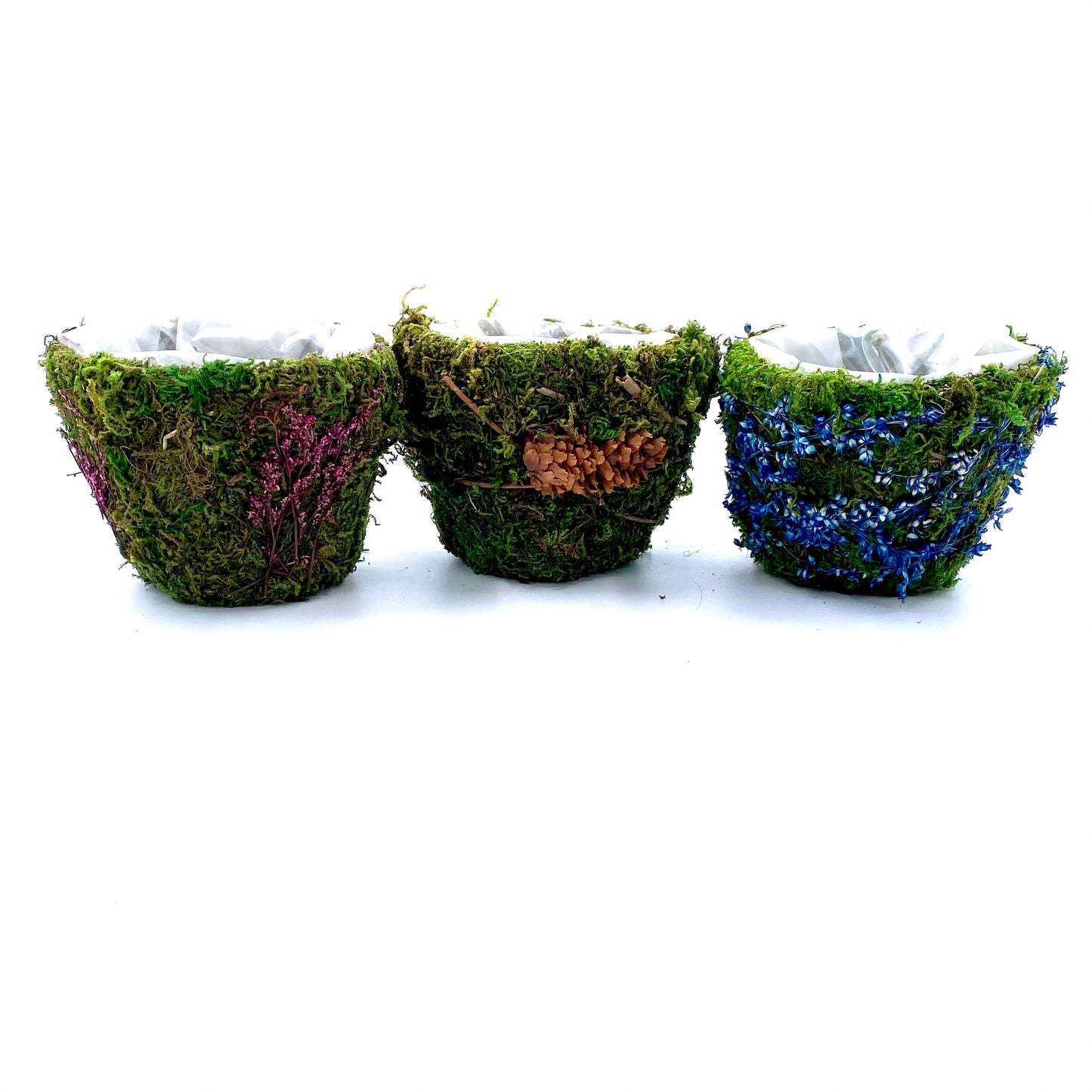 Mini Mossy Pots, Fairy Garden Product, Moss