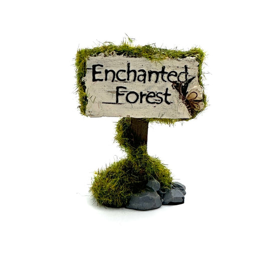 Miniature Enchanted Forest Sign, Australian Fairy Garden Products