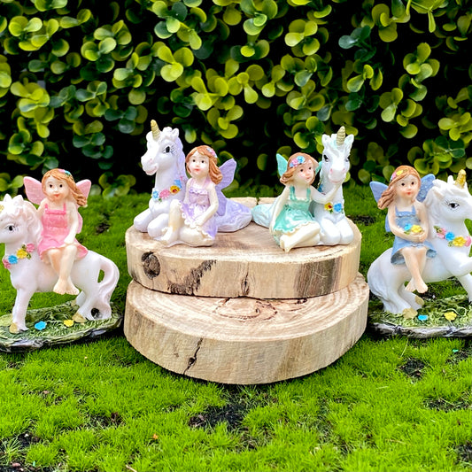 Miniature Fairy & Unicorn Set, Australian Fairy Gardens, Fairies