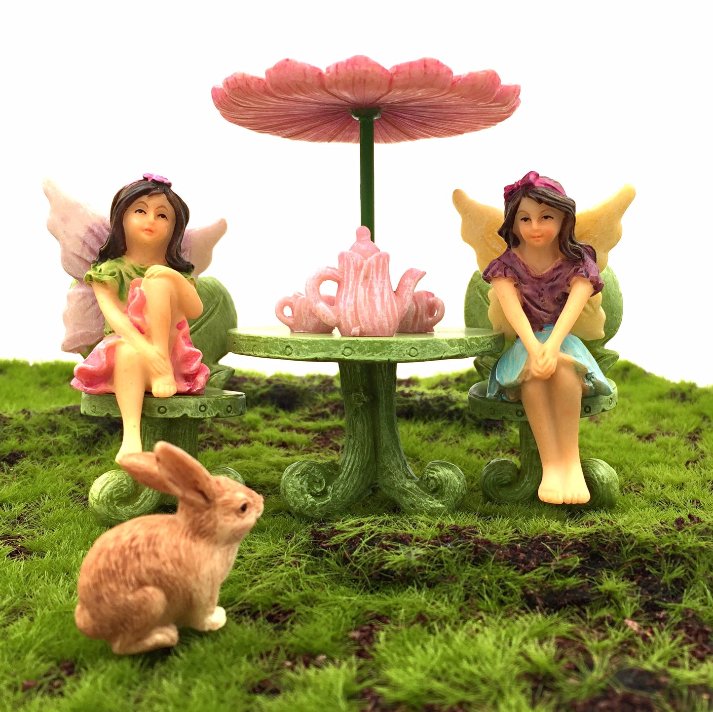 Tea For Two Fairy Set, Australian Fairy Gardens, Fairies