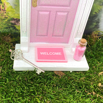 Sparkly Fairy Door Set (Pink)