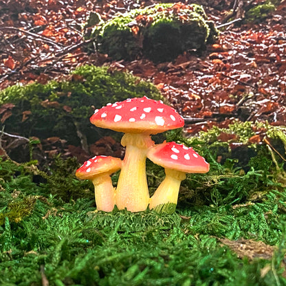 Miniature Amanita Mushrooms