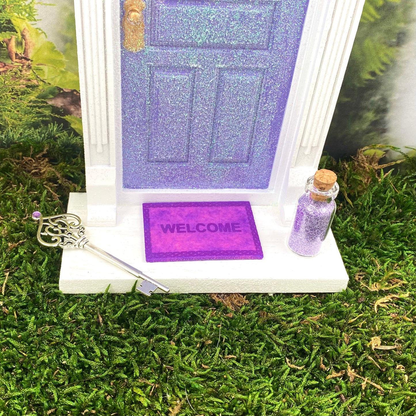 Sparkly Fairy Garden Door Set (Lilac)