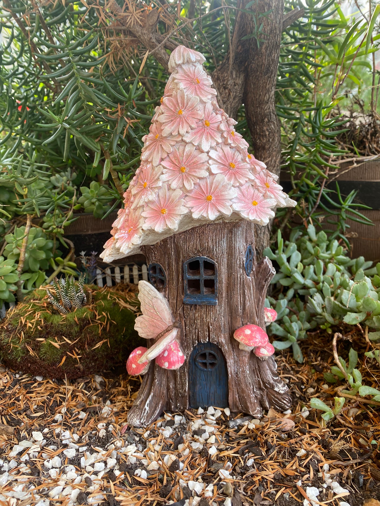 Pink Flower Fairy Tree House