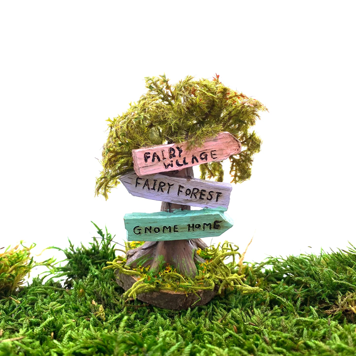 Fairy Garden Tree Direction Sign