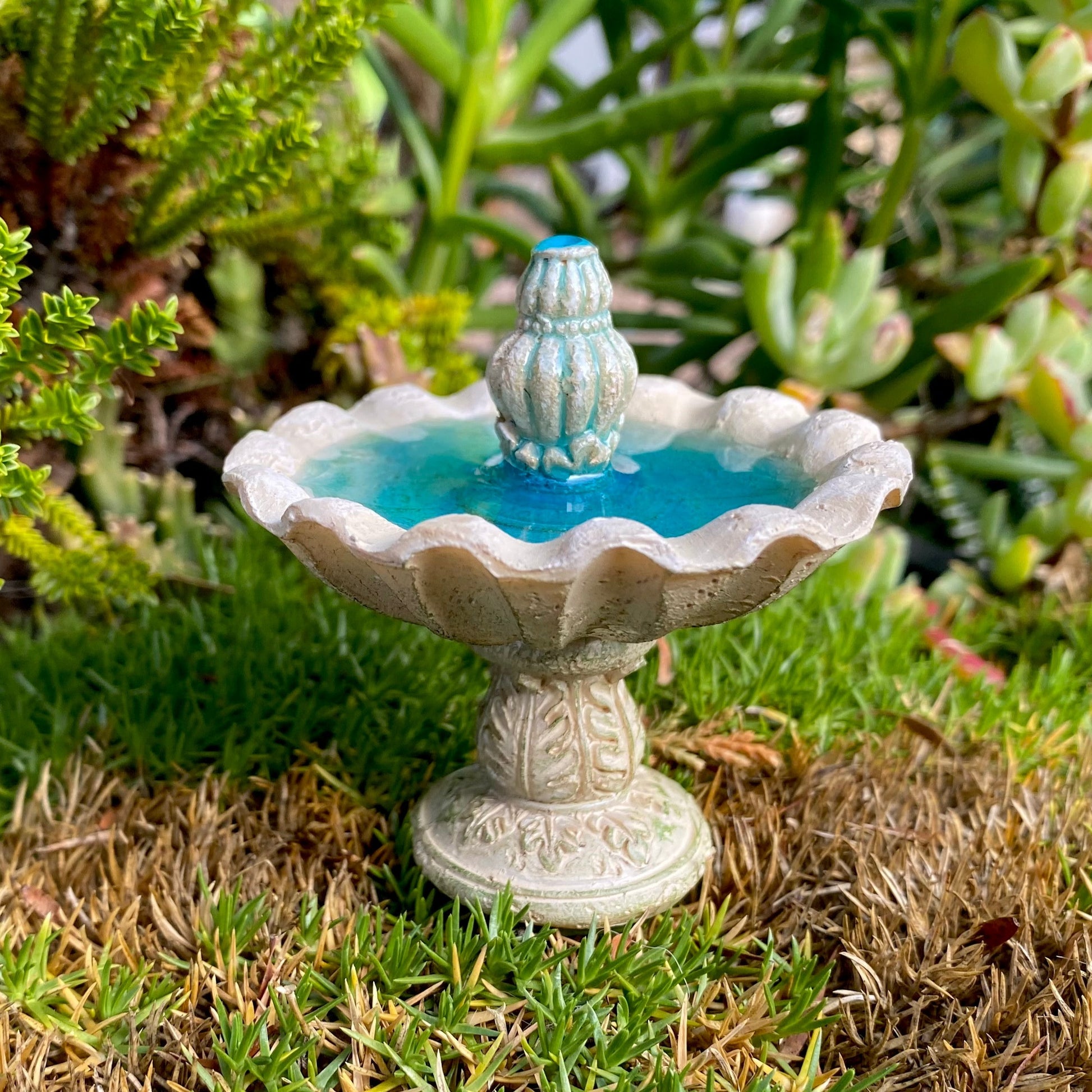 Bird Bath Fairy Garden Fountain