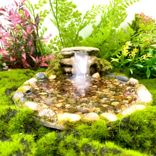 Fairy Garden Pond With A Waterfall