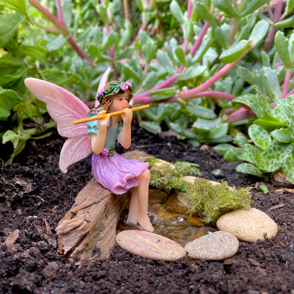 Fairy Melody In A Garden Pond Fairy Garden Decoration Handmade in Australia