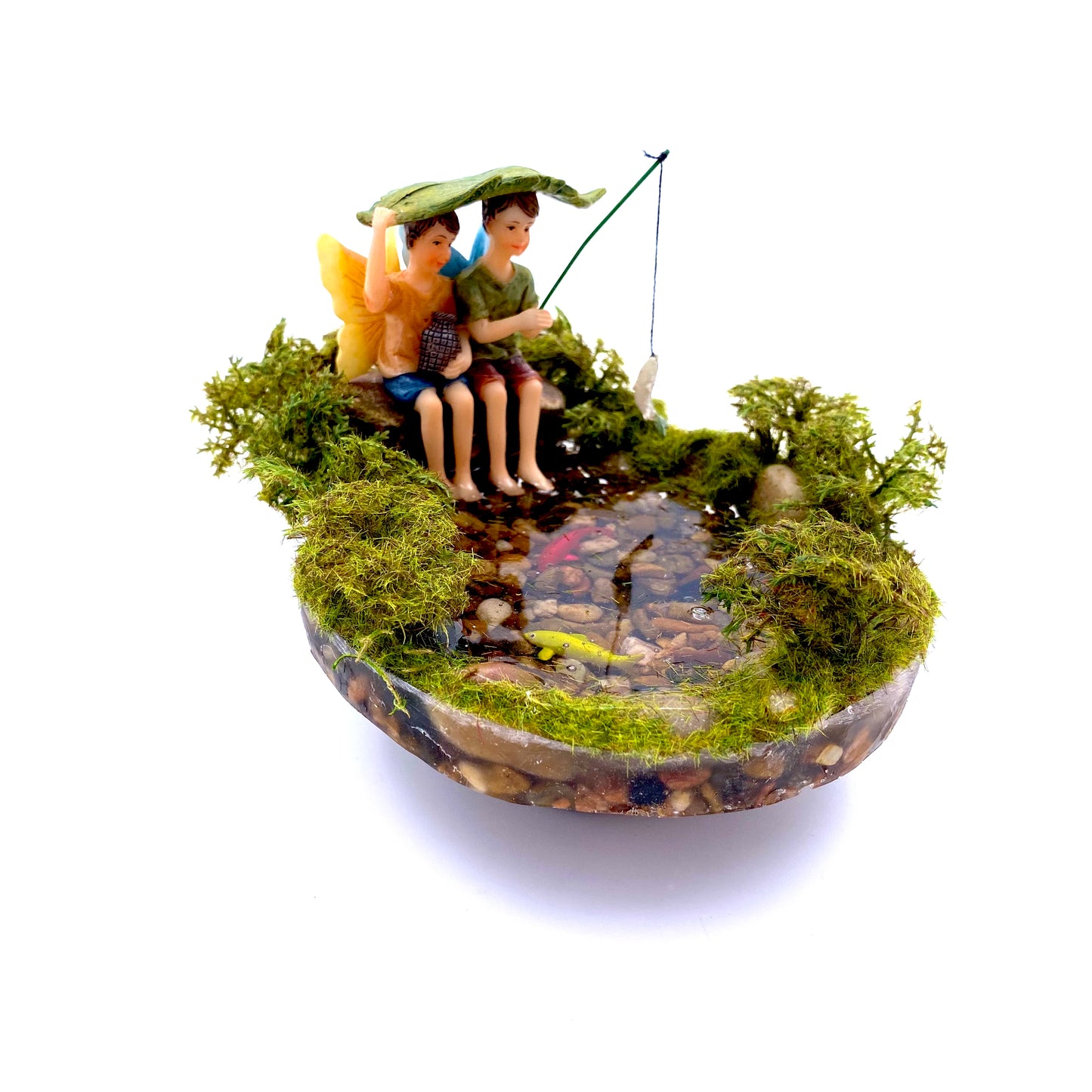 Fishing In The Pond,Australian Fairy Gardens,Fairies