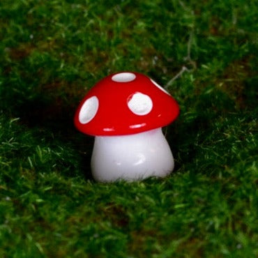Bright Mini Resin Mushroom fairy garden accessory from Steph the Fairy Maker in Australia