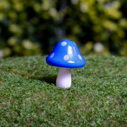 Wooden Bright Fairy Garden Mushrooms
