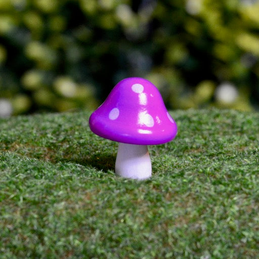 Wooden Bright Fairy Garden Mushrooms