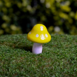 Wooden Bright Fairy Garden Mushrooms