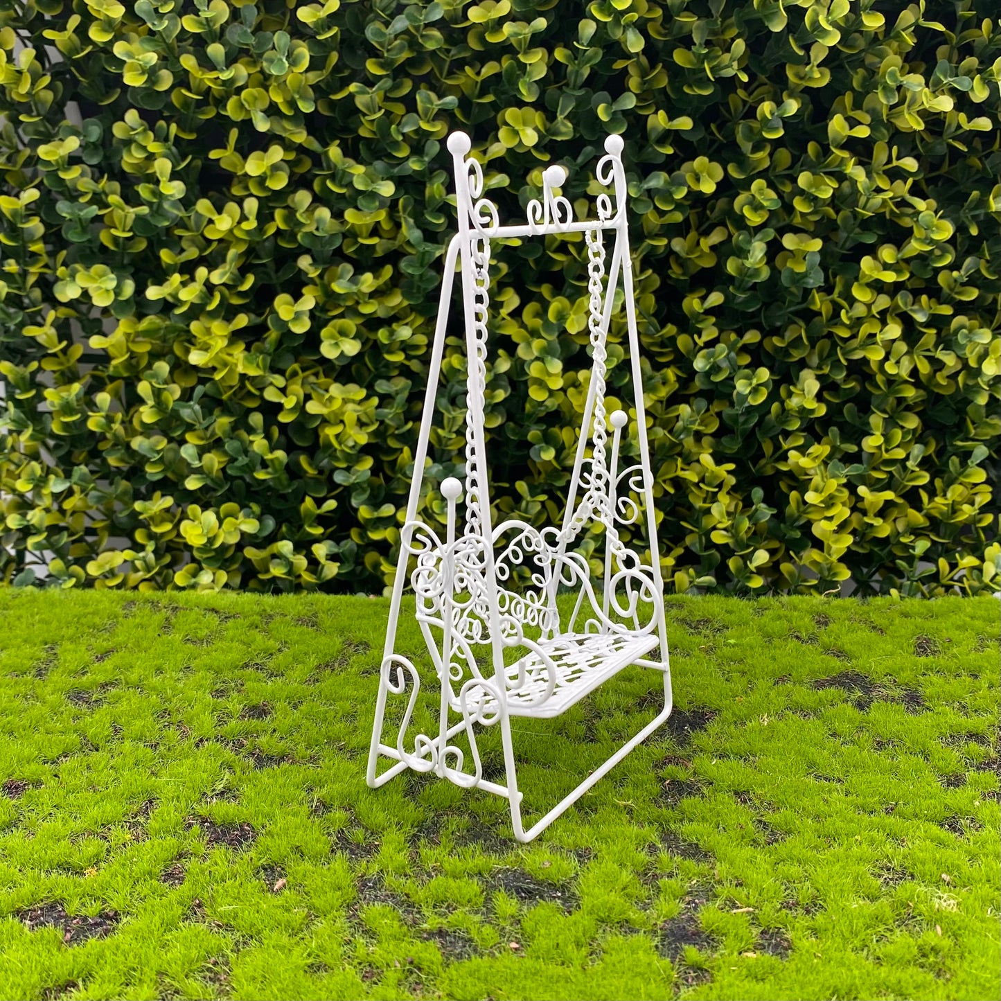 Fairy Garden Metal Swing