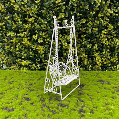 Fairy Garden Metal Swing