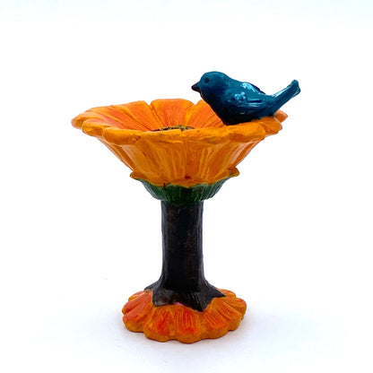 Fairy Garden Daisy Bird Bath