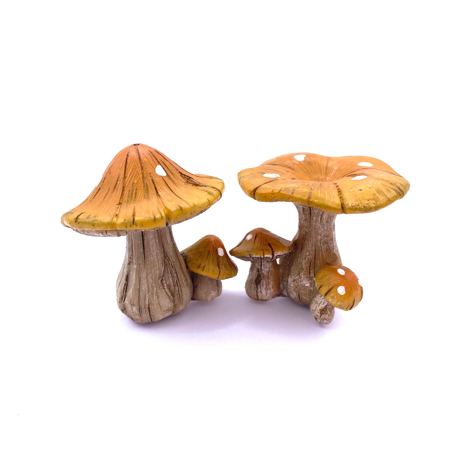 Natural Brown Twin Mushrooms, Australian Fairy Garden Products, Fairies