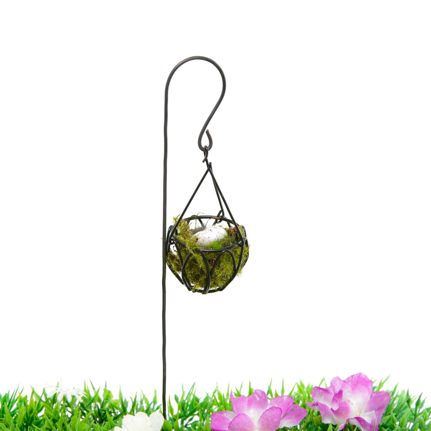 Fairy Garden Mini Hanging Basket - Fairy Garden Accessory