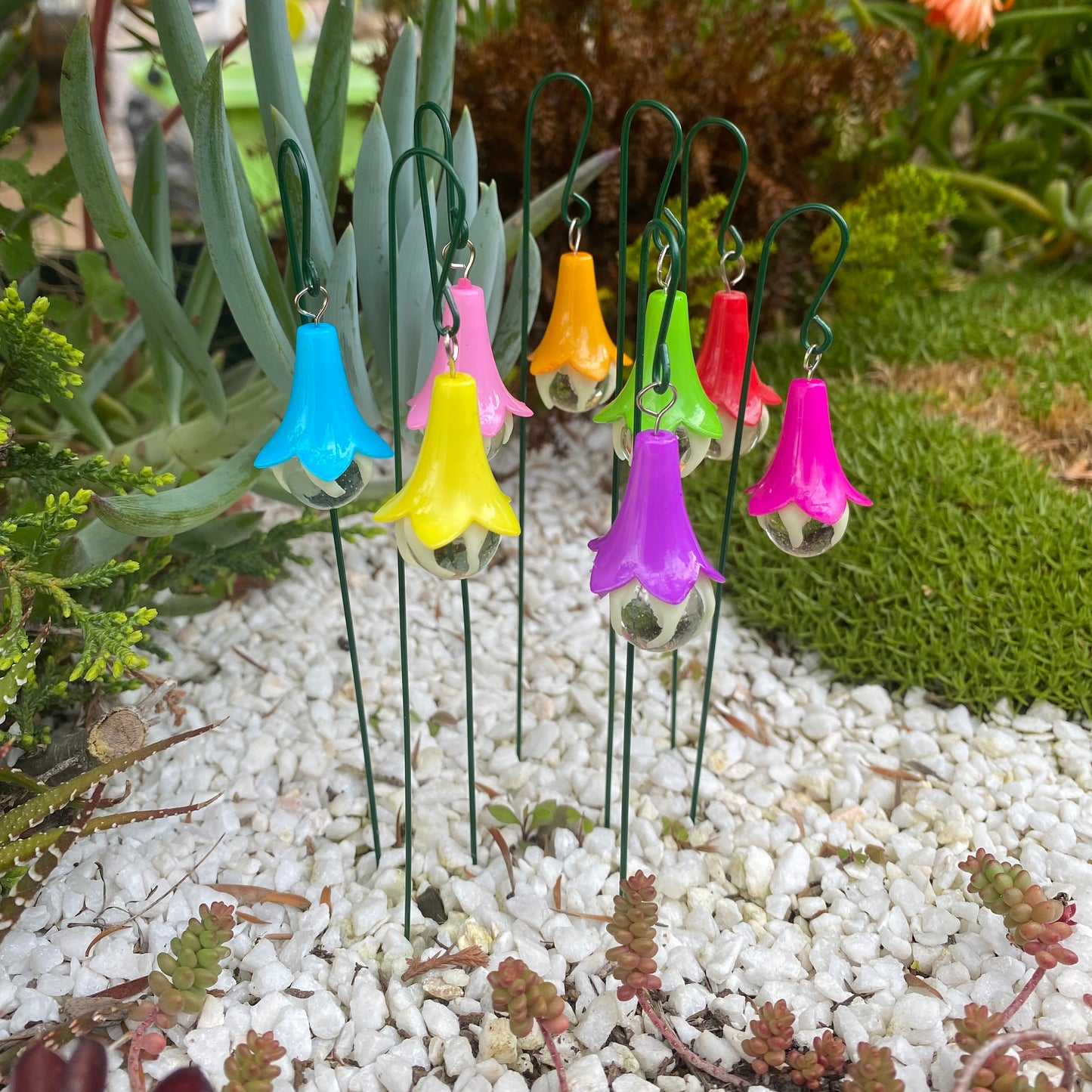 Fairy Garden Bell Flower Glow In The Dark Lanterns