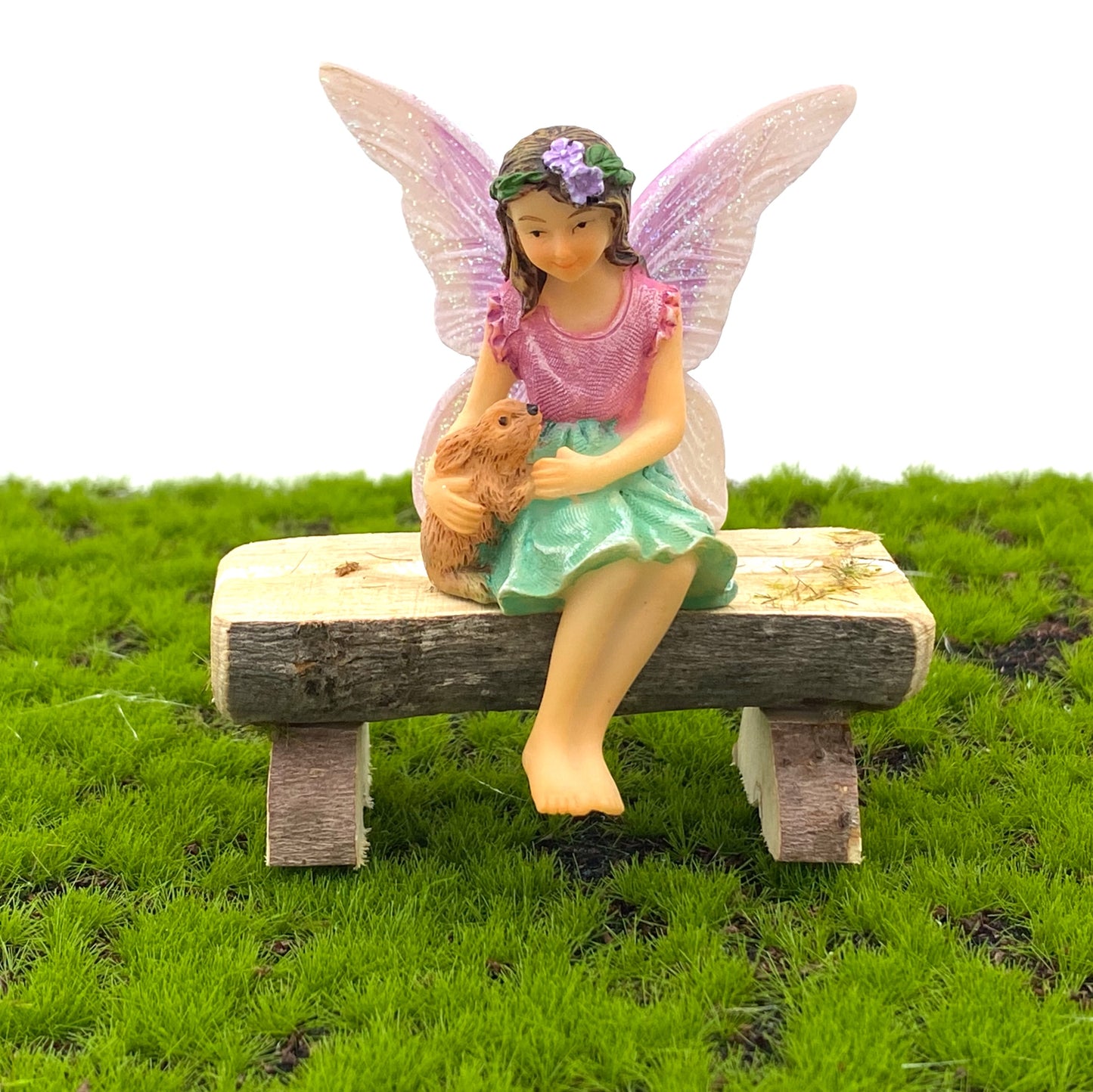 Fairy Garden Miniature Wooden Bench