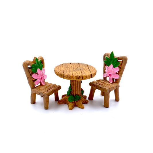 Fairy Garden Mini Resin Table For Two