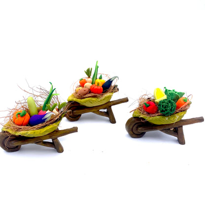 Mini Wheelbarrow With Veggies
