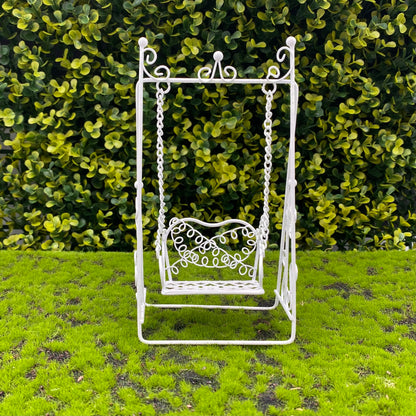 Fairy Garden Metal Swing