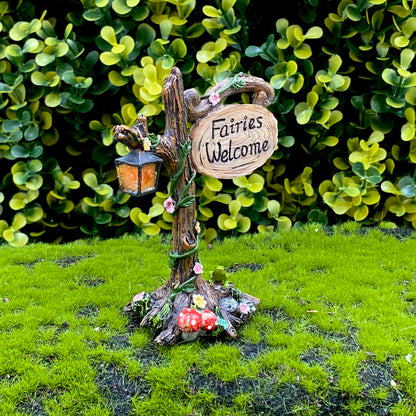 Fairies Welcome Sign