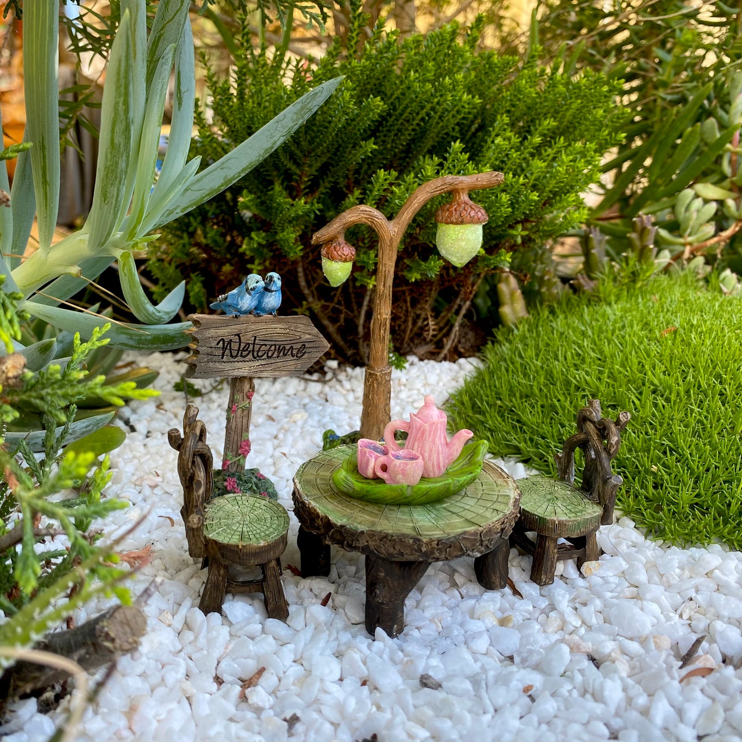Fairy Garden Outdoor Setting Set